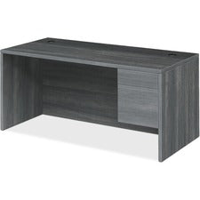 HON 10500 H10585R Pedestal Desk - 72" x 36" x 29.5" - 2 x Box, File Drawer(s)Right Side - Finish: Sterling Ash