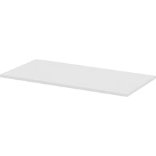 Lorell Width-Adjustable Training Table Top - White Rectangle Top - 48" Table Top Length x 24" Table Top Width x 1" Table Top Thickness - Assembly Required