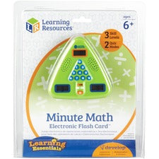 Math Processing Cards Learning Resources Learning Resources Minute Math Electronic Flash Card ...
