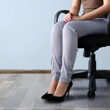 Cleartex Megamat Hard Floor/All Pile Chair Mat - Home, Workstation, Hard Floor, Carpet, Office - 60" Length x 46" Width - Rectangle - Polycarbonate - Clear