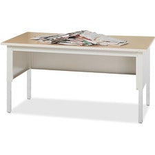 Mayline Mailflow-To-Go Sorting Table - 60" x 30" x 36" - 1 Shelve(s) - Finish: Chrome, Gray
