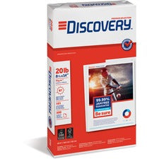 Discovery Premium Multipurpose Paper - Anti-Jam - 97 Brightness - Legal - 8 1/2" x 14" - 20 lb Basis Weight - 5000 / Carton - Excellent Ink Absorption