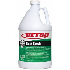 Betco Best Scrub Floor Cleaner - Liquid - 128 fl oz (4 quart) - 4 / Carton - Green