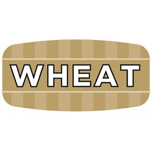 Label - Wheat 4 Color Process/UV 0.625x1.25 In. Rectangular 1000/Roll