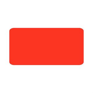 Label - Blank No Print Red 1.5x3.0 In. 1M/Roll