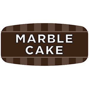 Label - Marble Cake 4 Color Process/UV 0.625x1.25 In. Rectangular 1000/Roll