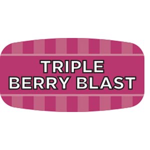 Label - Triple Berry Blast 4 Color Process/UV 0.625x1.25 In. Rectangular 1000/Roll