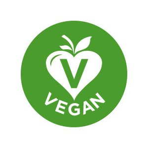 Label - Vegan Green/UV 1 In. Circle 1M/Roll
