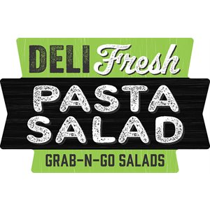 Label - Deli Fresh Pasta Salad (Grab N Go) Green/Black 1.75x1.125 In. Special 500/Roll