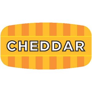 Label - Cheddar 4 Color Process/UV 0.625x1.25 In. Rectangular 1000/Roll