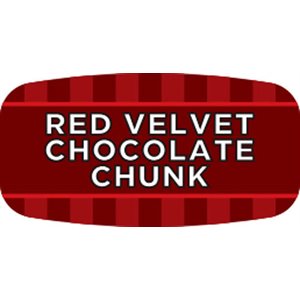 Label - Red Velvet Chocolate Chunk 4 Color Process/UV 0.625x1.25 In. Rectangular 1000/Roll