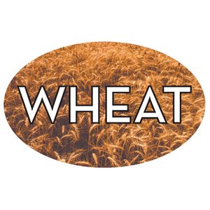 Label - Wheat 4 Color Process 1.25x2 In. Oval 500/rl