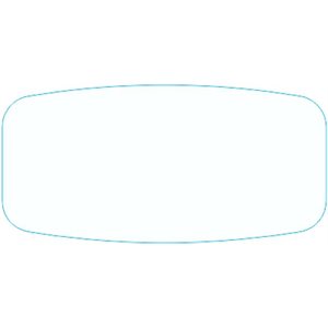 Label - Blank No Print White Short Oval 1000/Roll