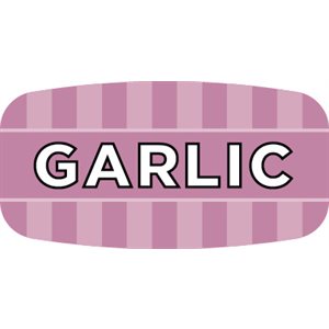 Label - Garlic 4 Color Process/UV 0.625x1.25 In. Rectangular 1000/Roll