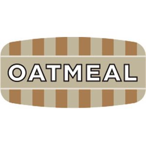 Label - Oatmeal 4 Color Process/UV 0.625x1.25 In. Rectangular 1000/Roll