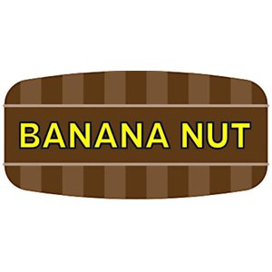 Label - Banana Nut 4 Color Process/UV 0.625x1.25 In. Rectangular 1000/Roll