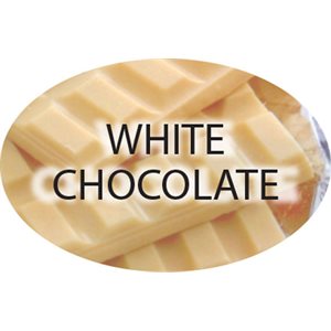 Label - White Chocolate 4 Color Process 1.25x2 In. Oval 500/rl