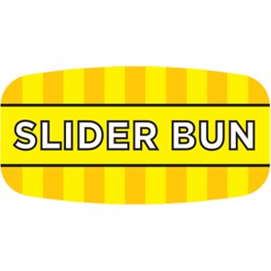 Label - Slider Bun 4 Color Process/UV 0.625x1.25 In. Rectangular 1000/Roll