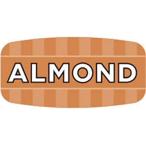 Label - Almond 4 Color Process/UV 0.625x1.25 In. Rectangular 1000/Roll