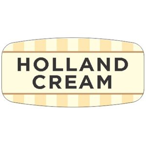 Label - Holland Cream 4 Color Process/UV 0.625x1.25 In. Rectangular 1000/Roll