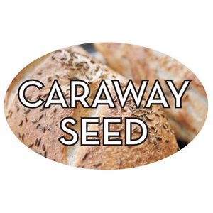 Label - Caraway Seed 4 Color Process 1.25x2 In. Oval 500/rl