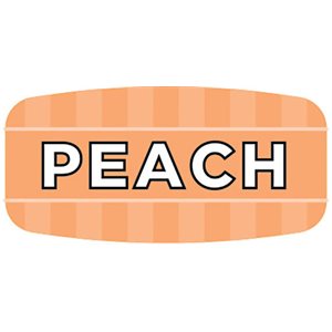 Label - Peach 4 Color Process/UV 0.625x1.25 In. Rectangular 1000/Roll