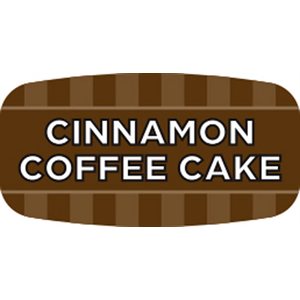 Label - Cinnamon Coffee Cake 4 Color Process/UV 0.625x1.25 In. Rectangular 1000/Roll