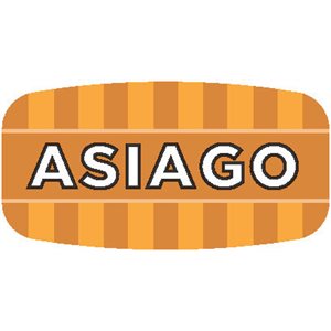 Label - Asiago 4 Color Process/UV 0.625x1.25 In. Rectangular 1000/Roll