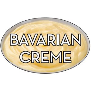 Label - Bavarian Crème 4 Color Process 1.25x2 In. Oval 500/rl