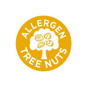 Label - Allergen Tree Nuts Gold/UV 1 In. Circle 1M/Roll