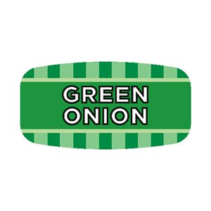 Label - Green Onion 4 Color Process/UV 0.625x1.25 In. Rectangular 1000/Roll