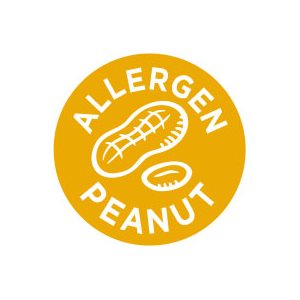 Label - Allergen Peanut Gold/UV 1 In. Circle 1M/Roll