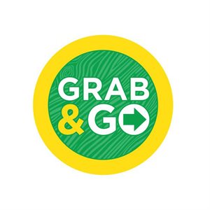 Label - Grab & Go Green/Yellow/UV 1 In. Circle 1M/Roll