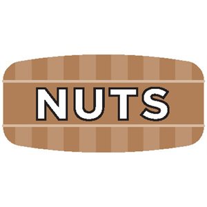 Label - Nuts 4 Color Process/UV 0.625x1.25 In. Rectangular 1000/Roll