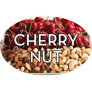 Label - Cherry Nut 4 Color Process 1.25x2 In. Oval 500/rl