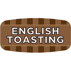 Label - English Toasting 4 Color Process/UV 0.625x1.25 In. Rectangular 1000/Roll