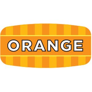 Label - Orange 4 Color Process/UV 0.625x1.25 In. Rectangular 1000/Roll