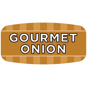 Label - Gourmet Onion 4 Color Process/UV 0.625x1.25 In. Rectangular 1000/Roll