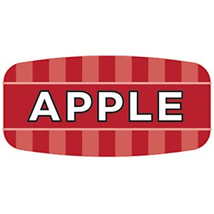Label - Apple 4 Color Process/UV 0.625x1.25 In. Rectangular 1000/Roll