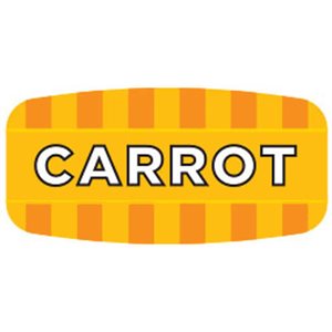 Label - Carrot 4 Color Process/UV 0.625x1.25 In. Rectangular 1000/Roll