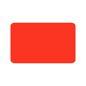 Label - Blank No Print Red 4x2.5 In. 1M/Roll