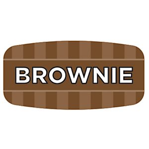 Label - Brownie 4 Color Process/UV 0.625x1.25 In. Rectangular 1000/Roll