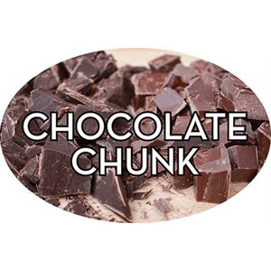 Label - Chocolate Chunk 4 Color Process 1.25x2 In. Oval 500/rl