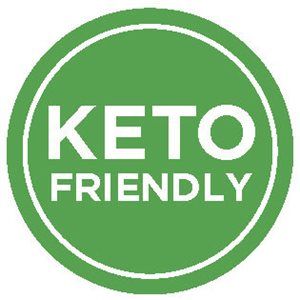 Label - Keto Friendly Green/UV 1 In. Circle 1M/Roll