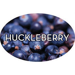 Label - Huckleberry 4 Color Process 1.25x2 In. Oval 500/rl