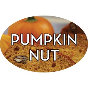 Label - Pumpkin Nut 4 Color Process 1.25x2 In. Oval 500/rl