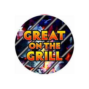 Label - Great On The Grill 4 Color Process 2 In. Circle 500/Roll