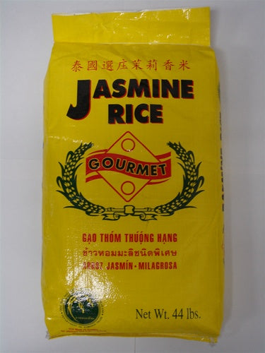 Gourmet Thai Jasmine Rice 44 Lb. 1/44 Lb. Bag