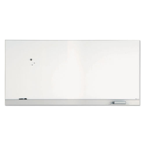 Polarity Magnetic Dry Erase White Board, 96 X 46, White Surface, Silver Aluminum Frame