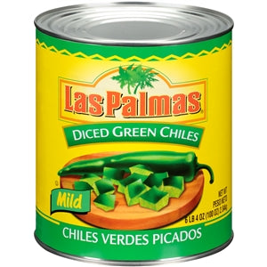 Las Palmas Las Palmas Green Diced-100 oz.-6/Case